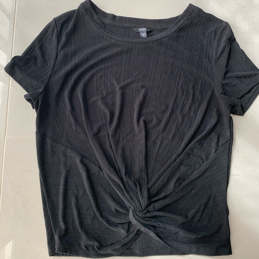 Guess tie knot shirt